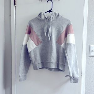 Gray pullover hoodie